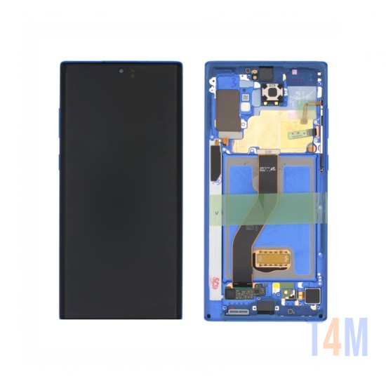 Touch+Display con Frame Samsung Galaxy Note 10 Plus 2019/N975F/N976 6,8" Service Pack (GH82-20900D/20838D) Azul Aura